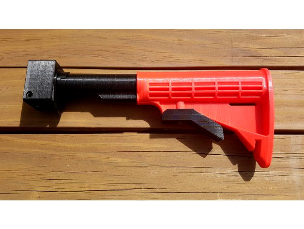 Nerf Stryfe AR15 / M4 Carbine Extendable Stock by Ultrasonic2