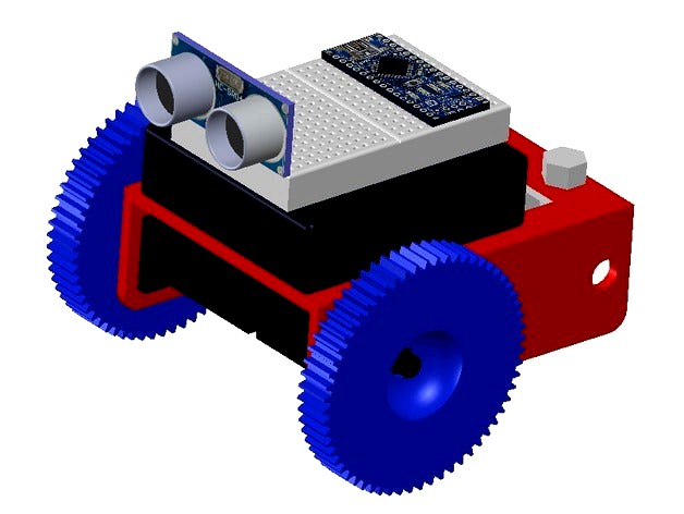 Autonomous Obstacle Avoidance Arduino Robot by gfrench
