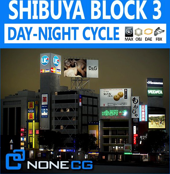 Tokyo Shibuya Block 33d model