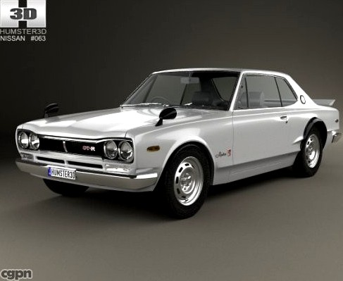 Nissan Skyline (C10) GT-R Coupe 19703d model