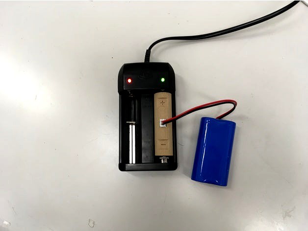 Ez Charger Dock For  3.7V Lithium Battery Pack With XH2.54 Plug  by manic-3d-print