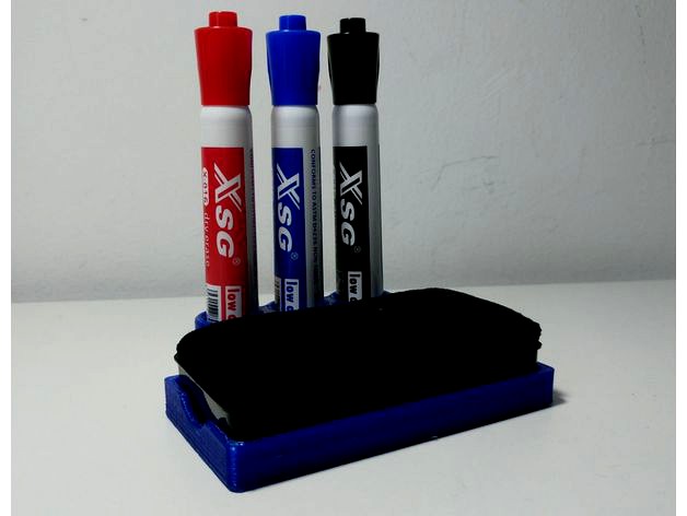 Whiteboard markers & eraser holder by barspielberg