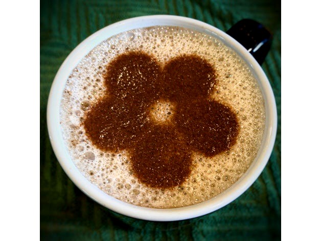 Coffee Stencil - Five-Petal Flower - New Style by amarand