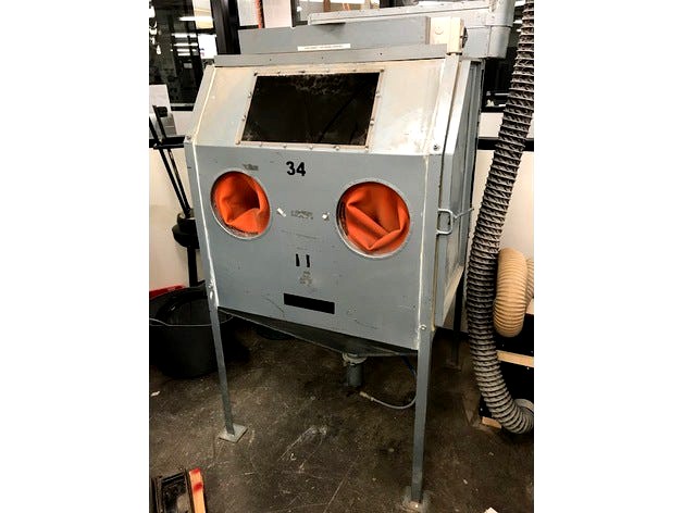 Sandblaster window at USYD DMAF by oriface