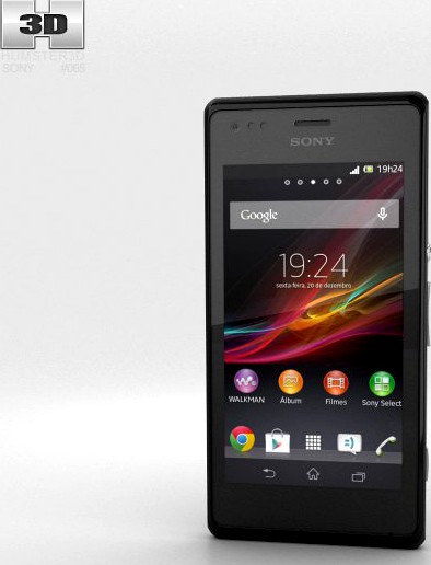 Sony Xperia M Black3d model