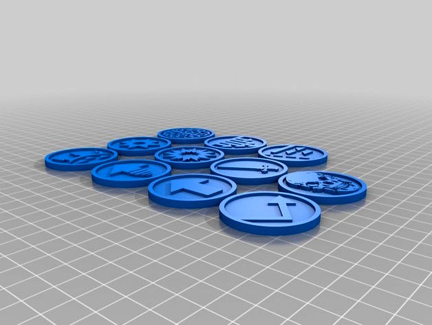 Warhammer 40k Action Tokens by cazantyl