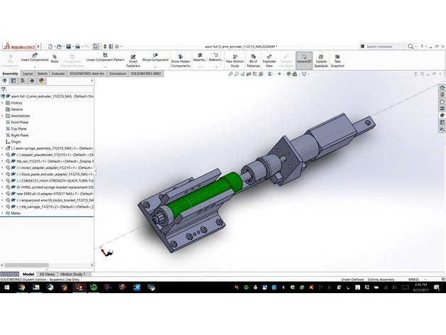 precision paste extruder based on screw frosting device by nicksears