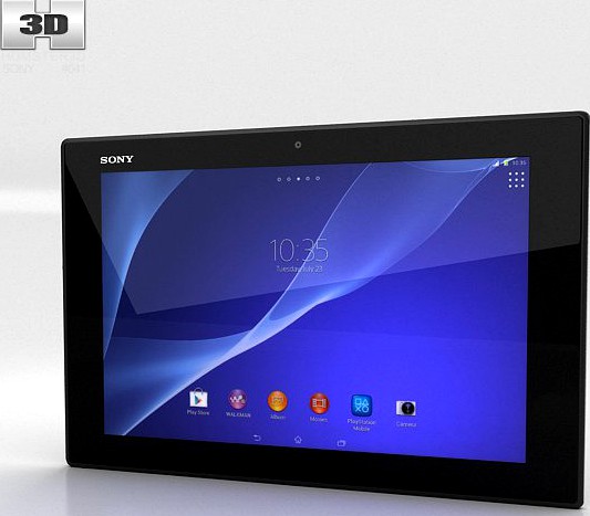 Sony Xperia Tablet Z2 Black3d model