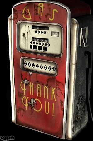 Vintage Gas Pump3d model