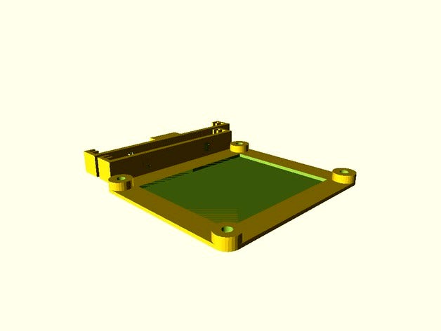 Raspberry Pi Model B latching mounting plate. by UrielGuy