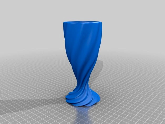 Customizable Rippled Chalice / Vase by rcolyer