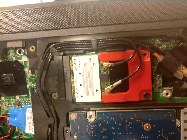 Mini PCIE Adapter optimized for Low Connectors and long Shields on Backsite from Cards by Edabu1Ibir58