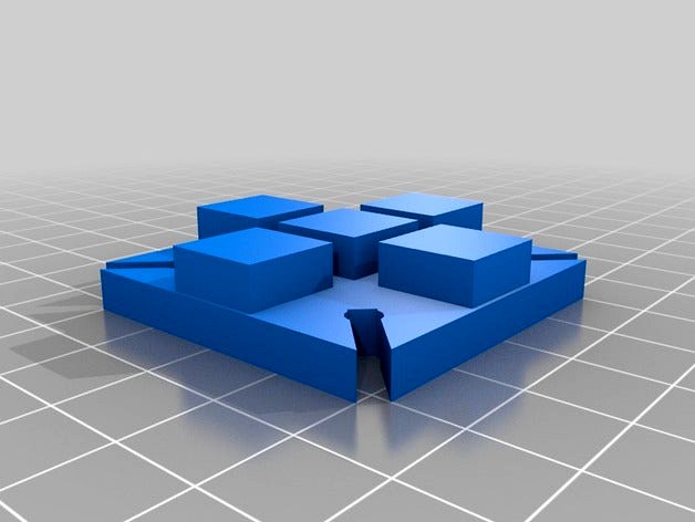 Makerbot Replicator/CTC - keypad blanking plate -untested by jasonmrc