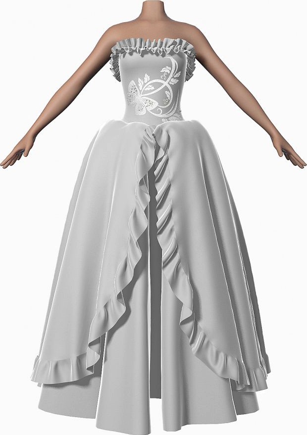 Wedding Dress 0053d model
