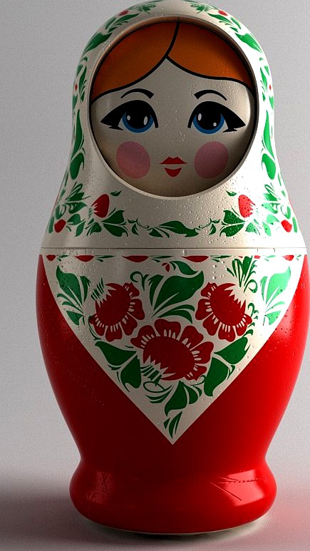 Russian and Chines Dolls Matrioshka3d model