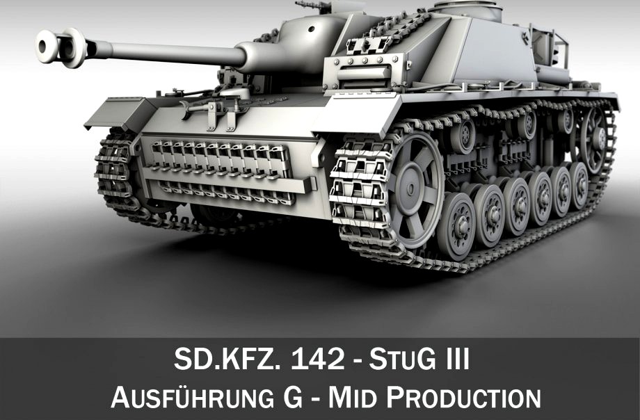 StuG III - Ausf. G - Mid Production3d model