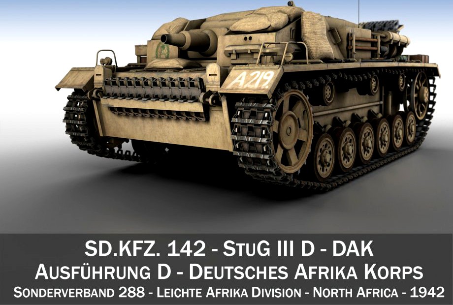 StuG III - Ausf.D - DAK3d model