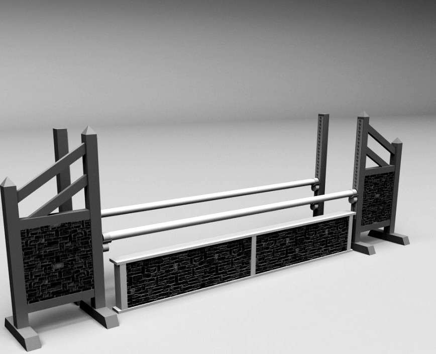 Horse jump obstacle 033d model