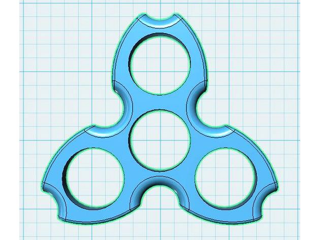 Curved Fidget Spinner by JayDezi