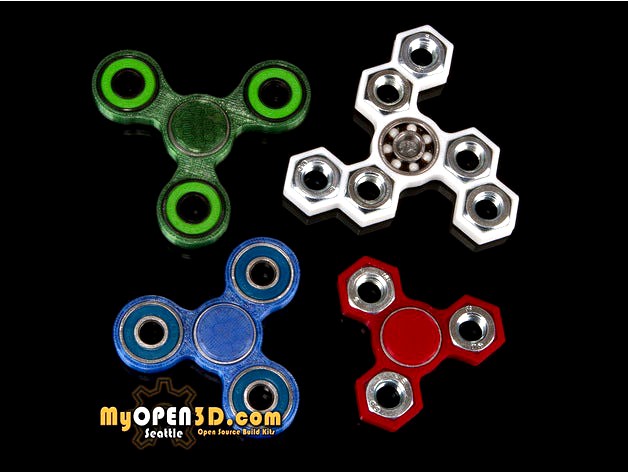 MyOpen3D Fidget Spinner Collection by AlexC-Makerologist