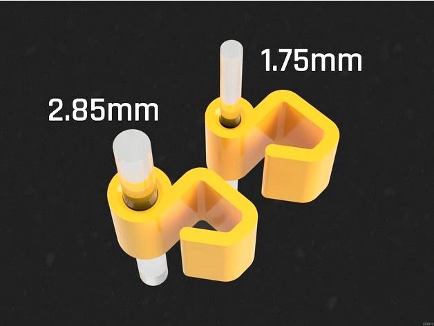 Tom's Simple Filament Clip for (not only) Fillamentum's Spools V4 by tomulinek