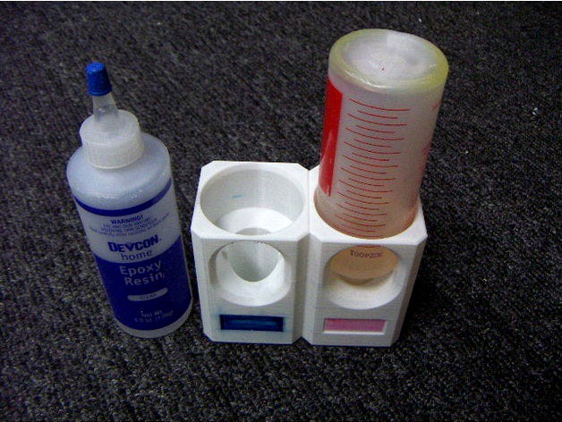 Inverted epoxy bottle holder by aJayM