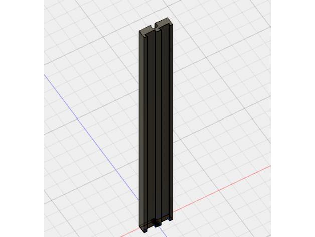 8mm LED Strip Mount (remix) by Afrobaron