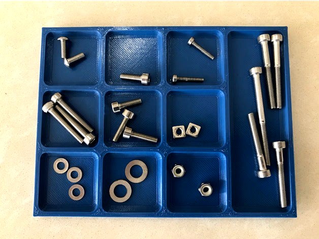 Small Parts Organizer Tray 110mm x 83mm by Robdeloach