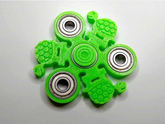 Turtle Fidget Spinner by mistertech