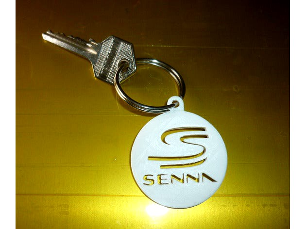 Senna key chain logo by firashelou