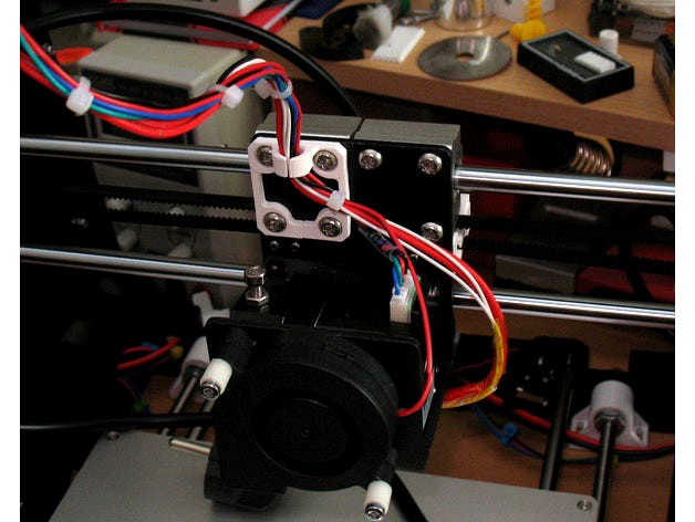 X-Achse Kabelführung für PRUSA A8 by oobdoo