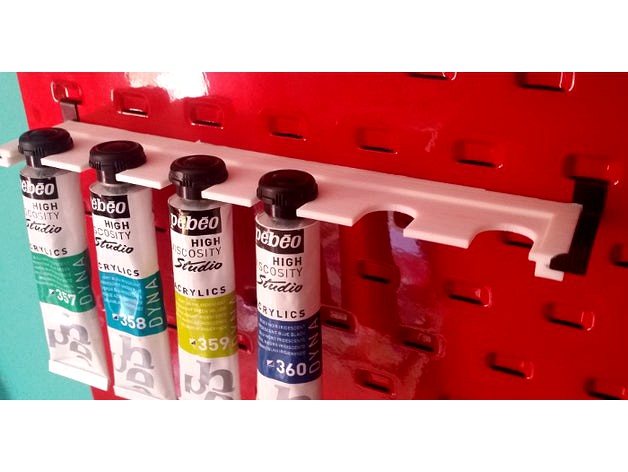 Parametric paint shelves for Clarke CWR50 Metal Tool Board by sodnpoo