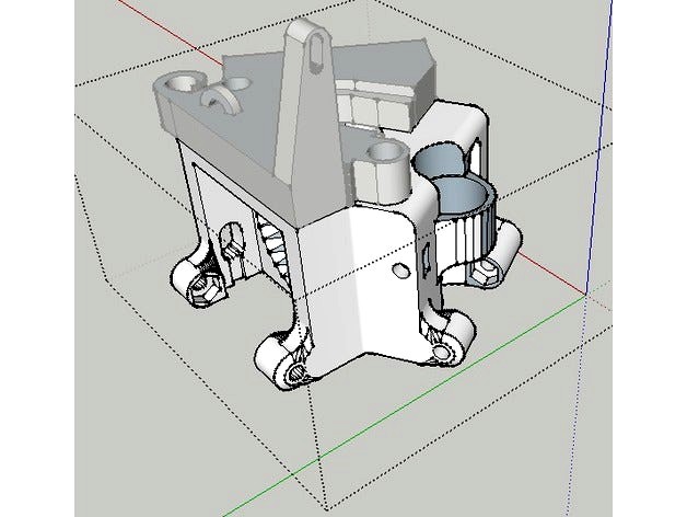 Upgraded Max Z Effector (Inductive Sensor, 30mm Fan and 30mm Blower/Part Cooling) by JAW