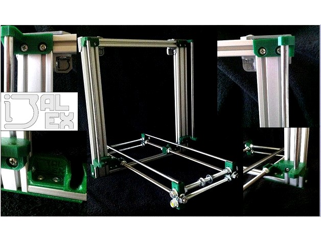 AL-EX Frame - aluminum frame for Prusa i3 by MH-Austria