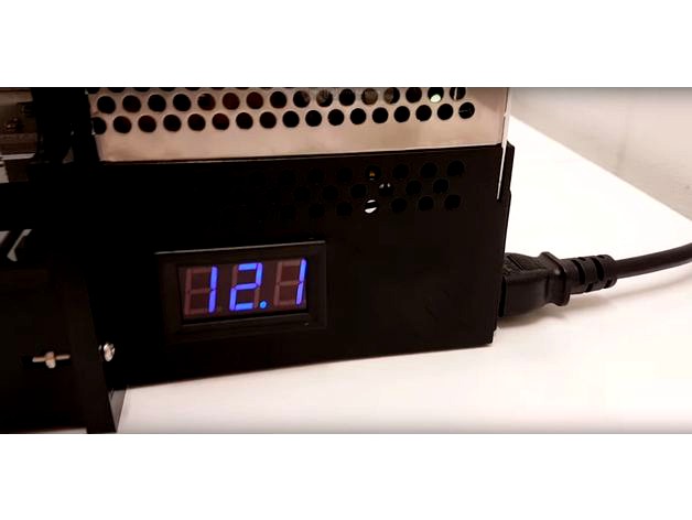 Anet A6 Power Supply Cover with volt meter by Nexi-Tech