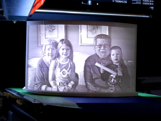 Lithophane frame and LED mount by ClydeCoulter