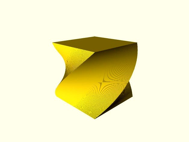 Twisted_Cube_Openscad by KySyth