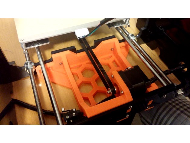 Frame brace with y axis motor mount for Anet A8 by ykimhi