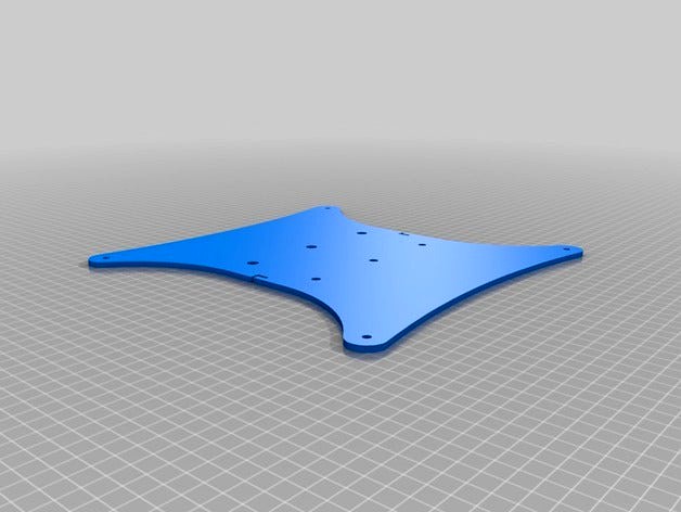 CR-10 reduced-weight heat bed sledge  by sheldonopolis