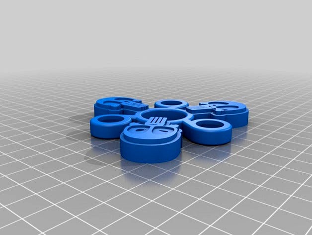 Deadpool Enforcer Fidget Spinner - Wingnut2k by wingnut2k