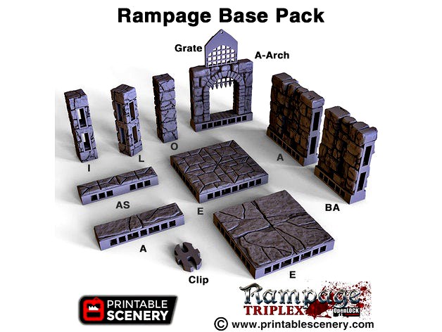 Rampage OpenLOCK Base Pack by Printablescenery