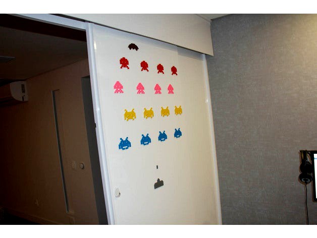 Space Invaders Wall Mount by galenogarbe