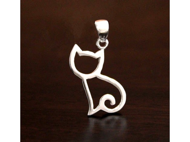 Cat Pendant 30mm by Nys1