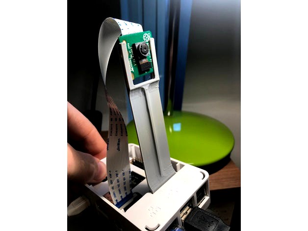 Raspberry Pi camera holder by pointandyprint