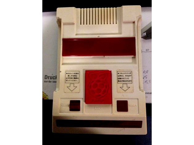 Famicom Raspberry Pi Cover by CreAdamus 3d model