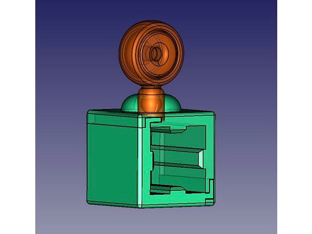 Filament guide Kossel Anycubic 2020 by TsunamiSoul