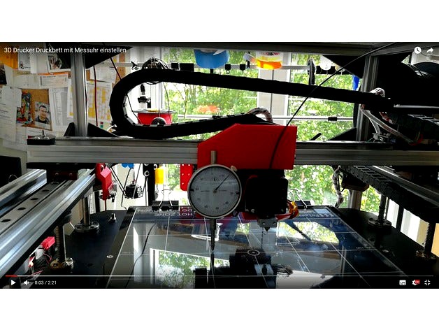 Folgertech FT-5 - Setting the 3D printer bed with a dial gauge by thomasdr