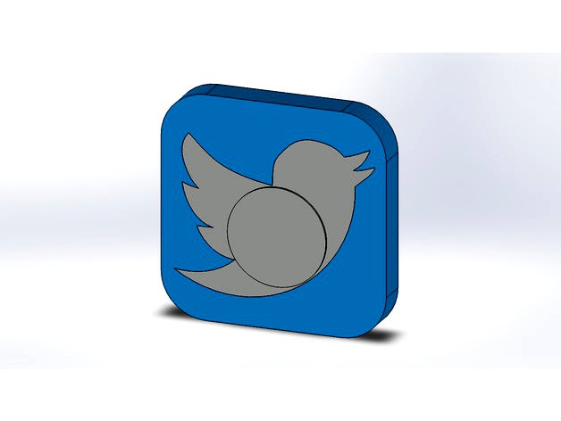 Hand Spinner Twitter [UPDATE WITH V.2 [BALANCED]] by Chaton3D