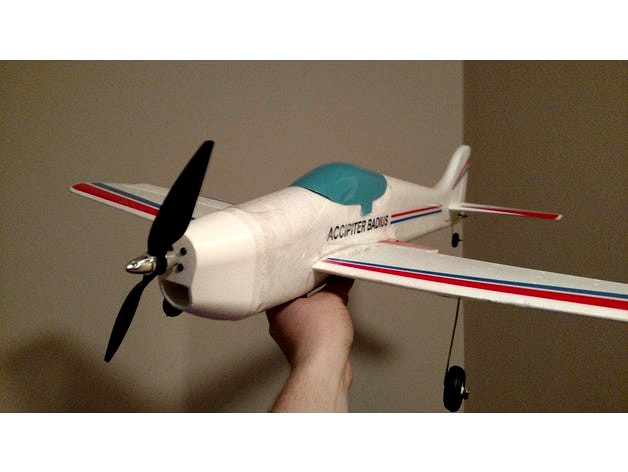 28mm Motor Mount and Nosecone for GWS Formosa/HK "Patternish Ship" by PrancingMoose