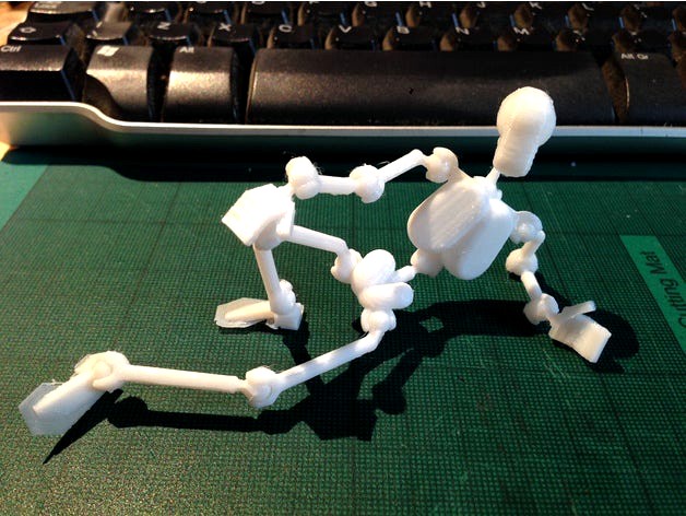 anatomically correct poseable action figure for drawing by Denes